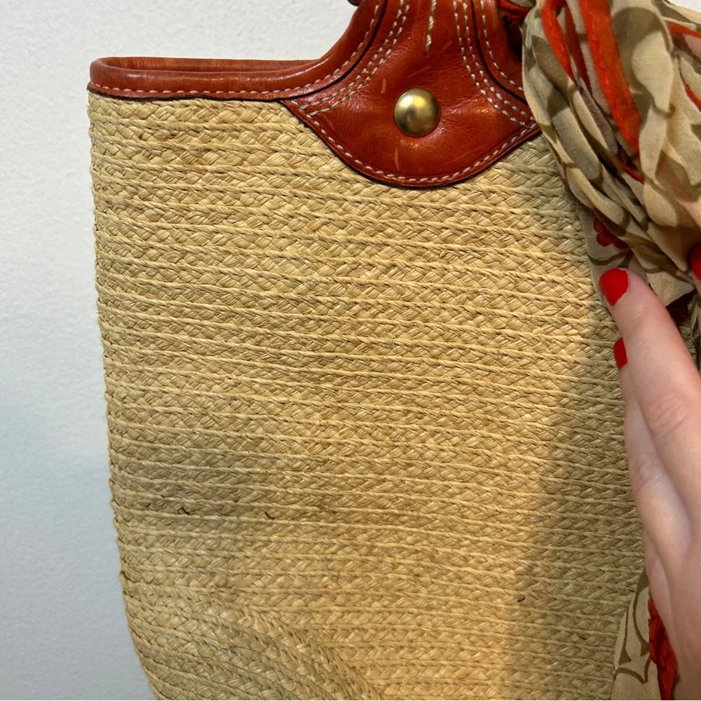Coach Straw Tote - Picture 5 of 15